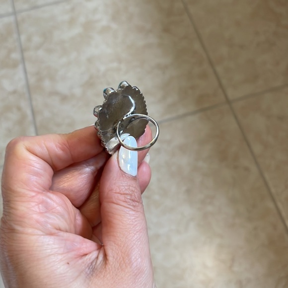 Native American P. Jones Navajo Turquoise ring - Picture 4 of 6